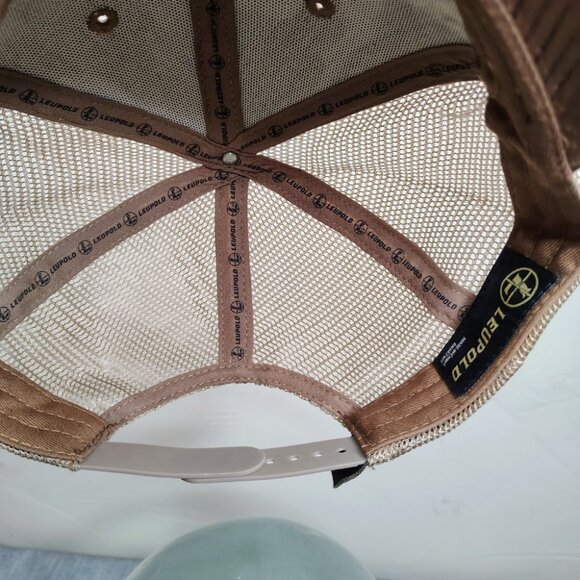 Leupold Optics Trucker Hat Cap Snap Back Tree Bark Camo Mesh Hunting Work Men's - Picture 9 of 12